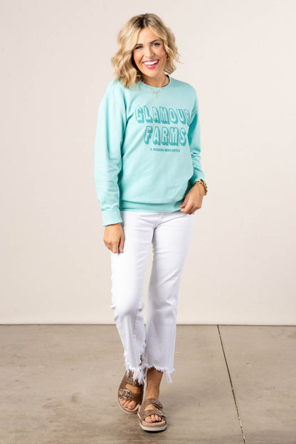 Glamour Farms A Modern Mercantile Graphic Sweatshirt