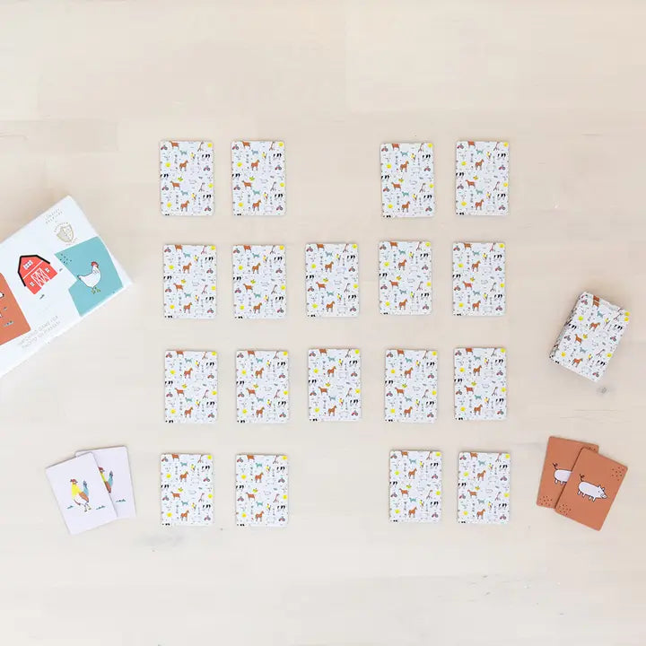 On The Farm Memory Match Game