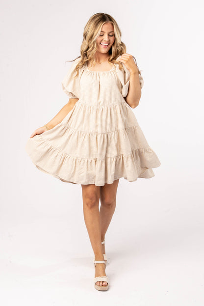 Gingham Tiered Dresses