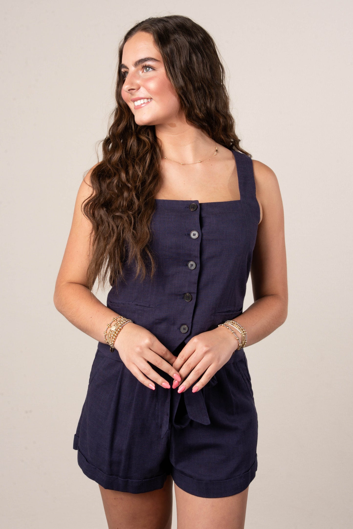 Linen Tank + Shorts Set