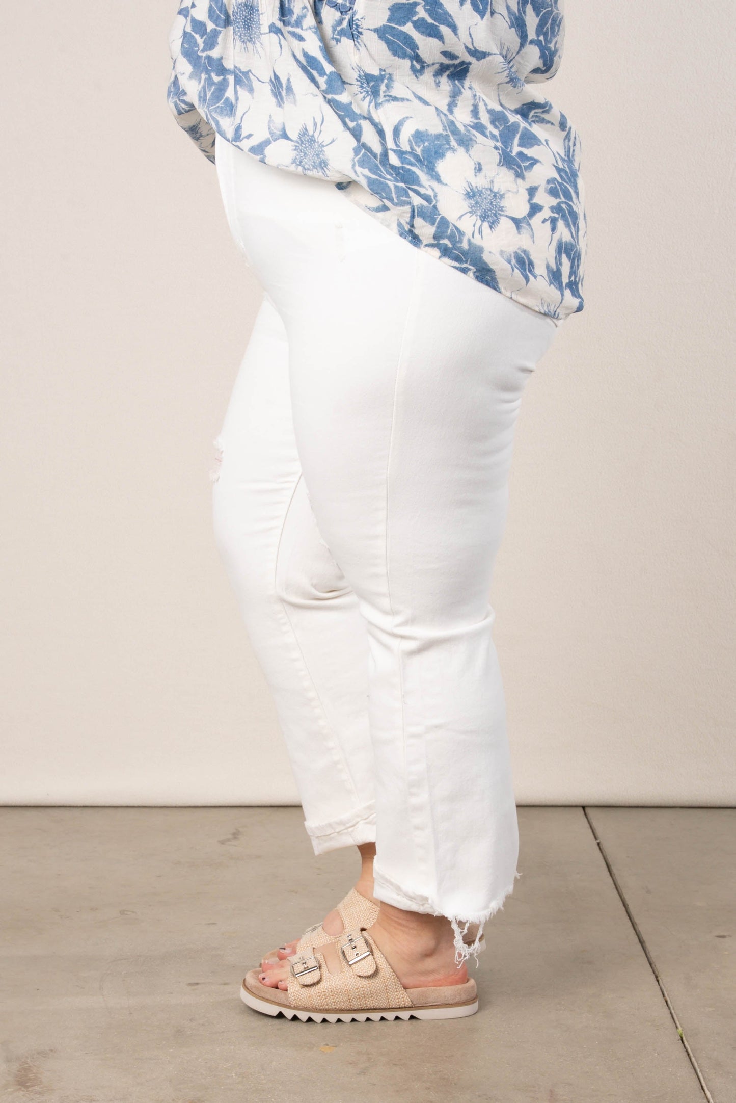 Risen Denim | Chelsea High Rise Tummy Control Crop Jeans