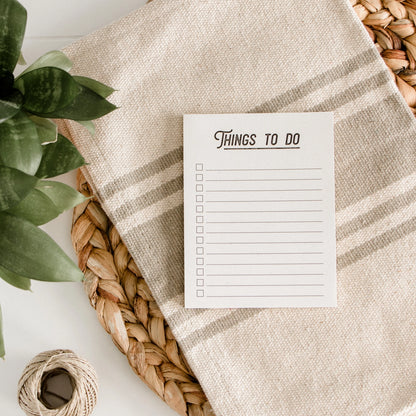 Essential Do + Buy Notepad