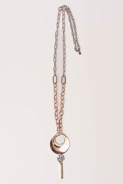 Geo Dangle Pendant Necklace