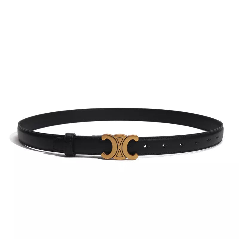Double C Skinny Buckle Belt