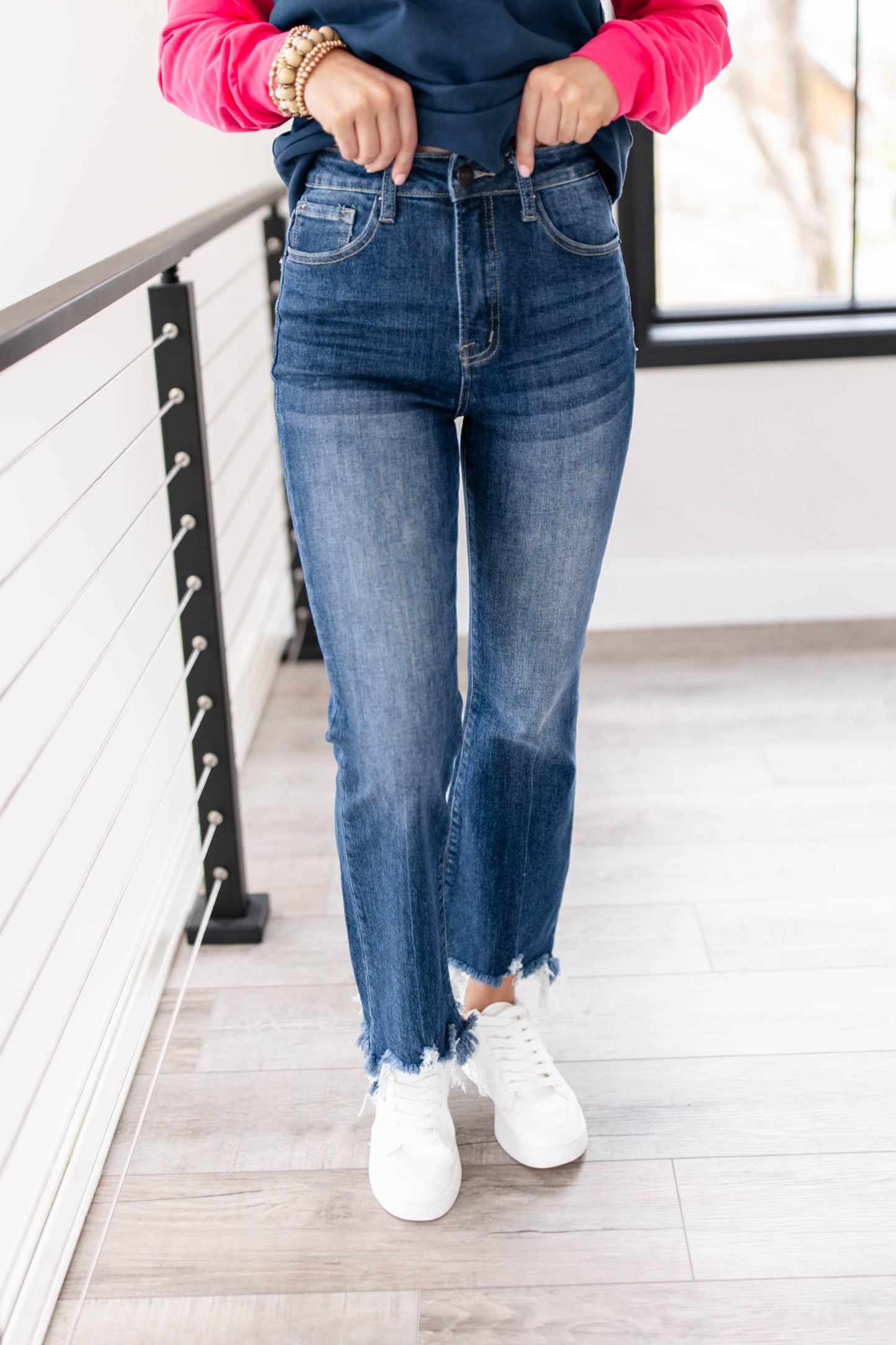 Risen Denim | Lyla High Rise Ankle Flare Jeans