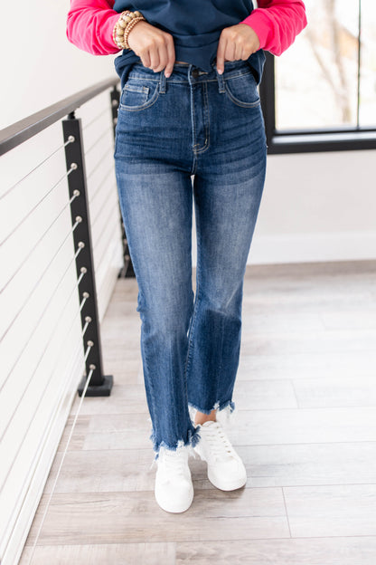 Risen Denim | Lyla High Rise Ankle Flare Jeans