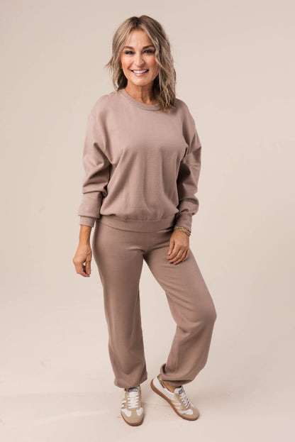 Sweater Top + Jogger Set