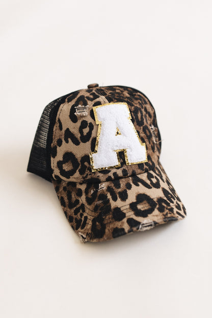 Distressed Initial Patch Baseball Hat *Final Sale*
