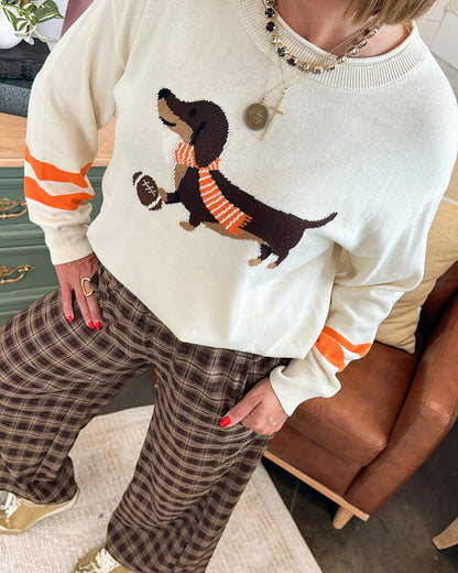 Game Day Dog Graphic Sweater