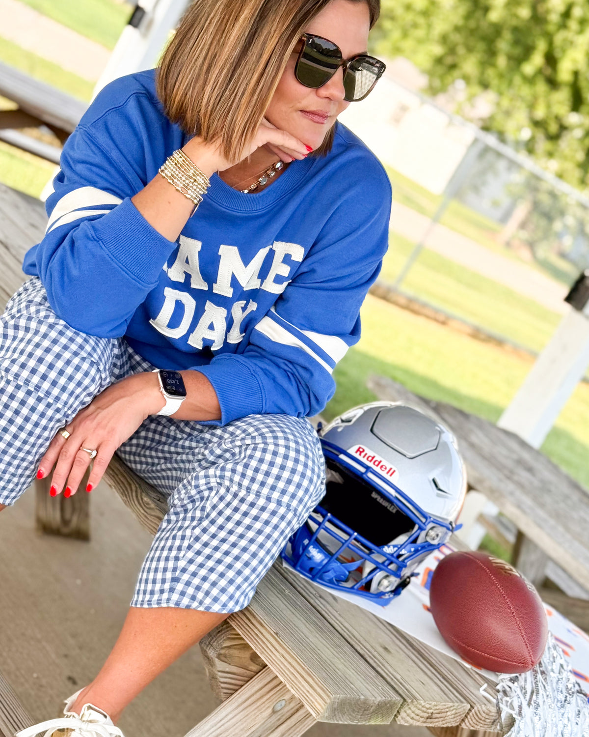 Game Day Varsity Stripe Pullover