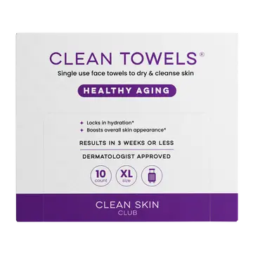 Clean Skin Club | XL Travel Disposable Face Towel Cloths - 10 ct