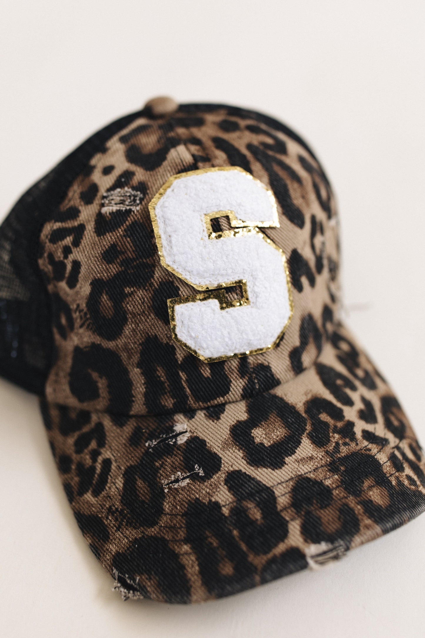 Distressed Initial Patch Baseball Hat *Final Sale*