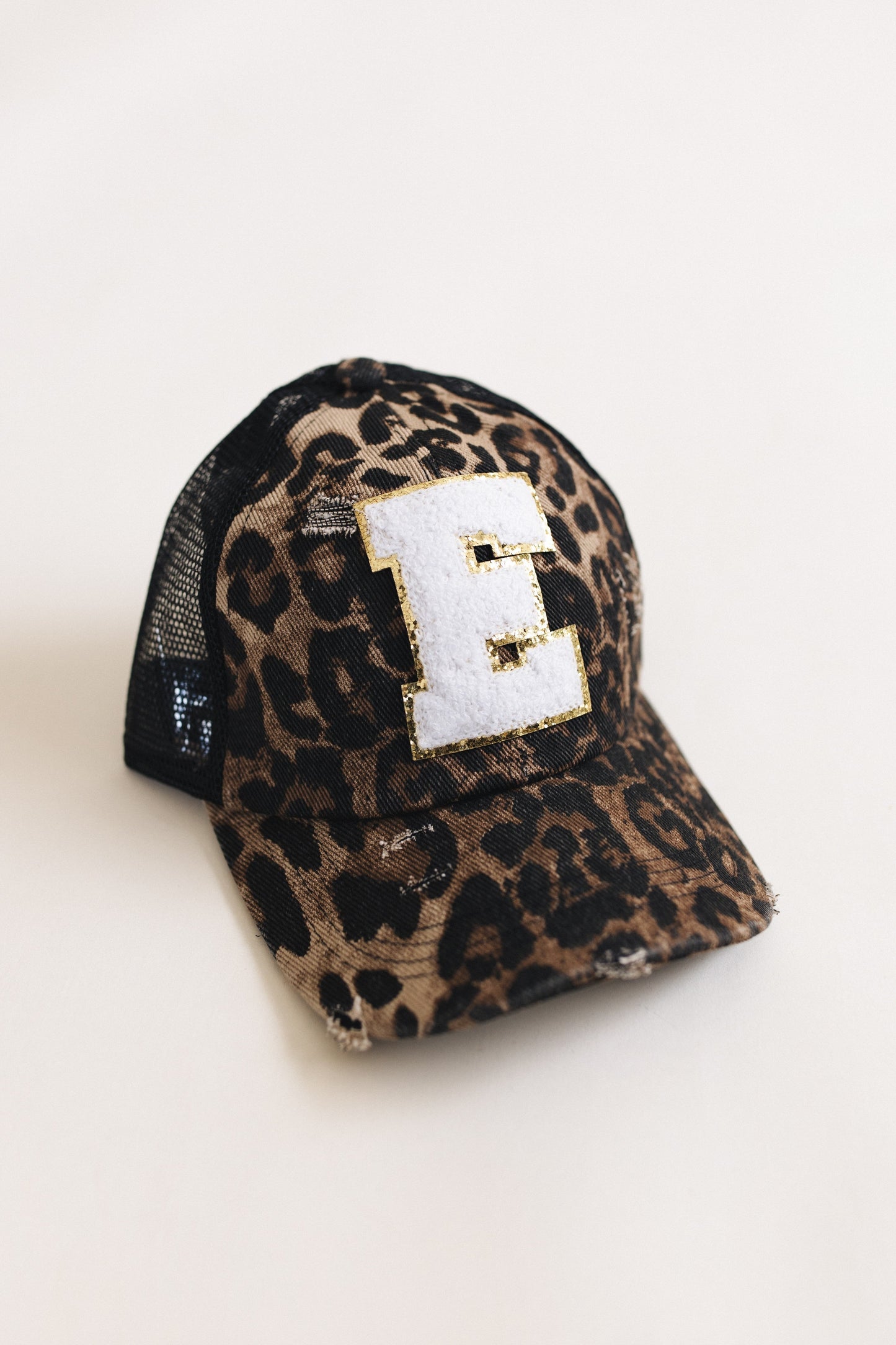 Distressed Initial Patch Baseball Hat *Final Sale*