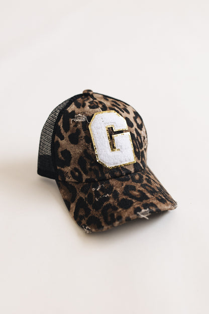 Distressed Initial Patch Baseball Hat *Final Sale*