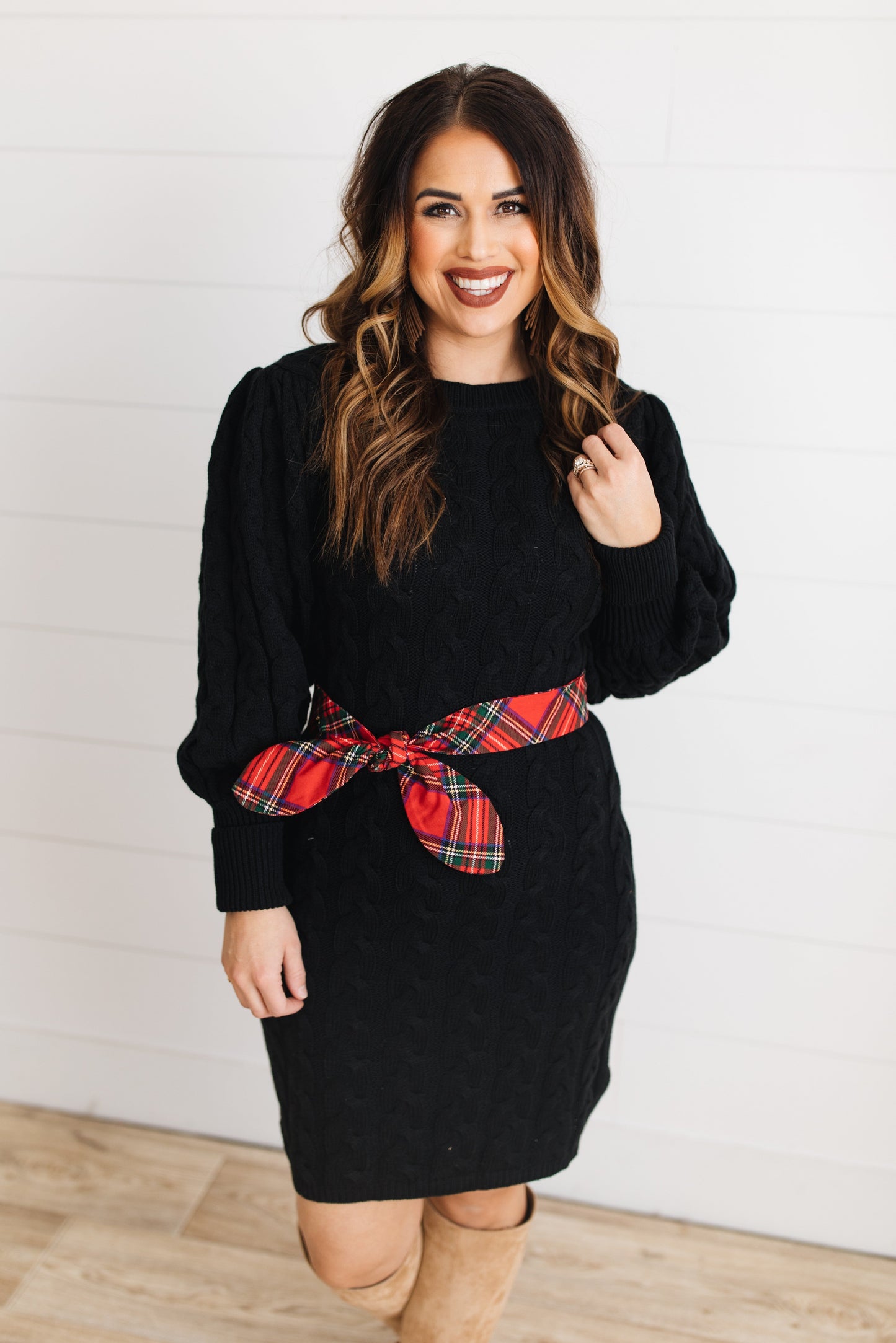 Woven Print Bow Belt