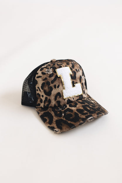 Distressed Initial Patch Baseball Hat *Final Sale*