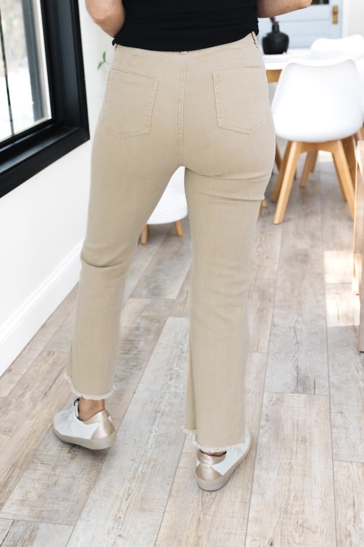 La Miel | Adley High Rise Wide Leg Crop Jeans