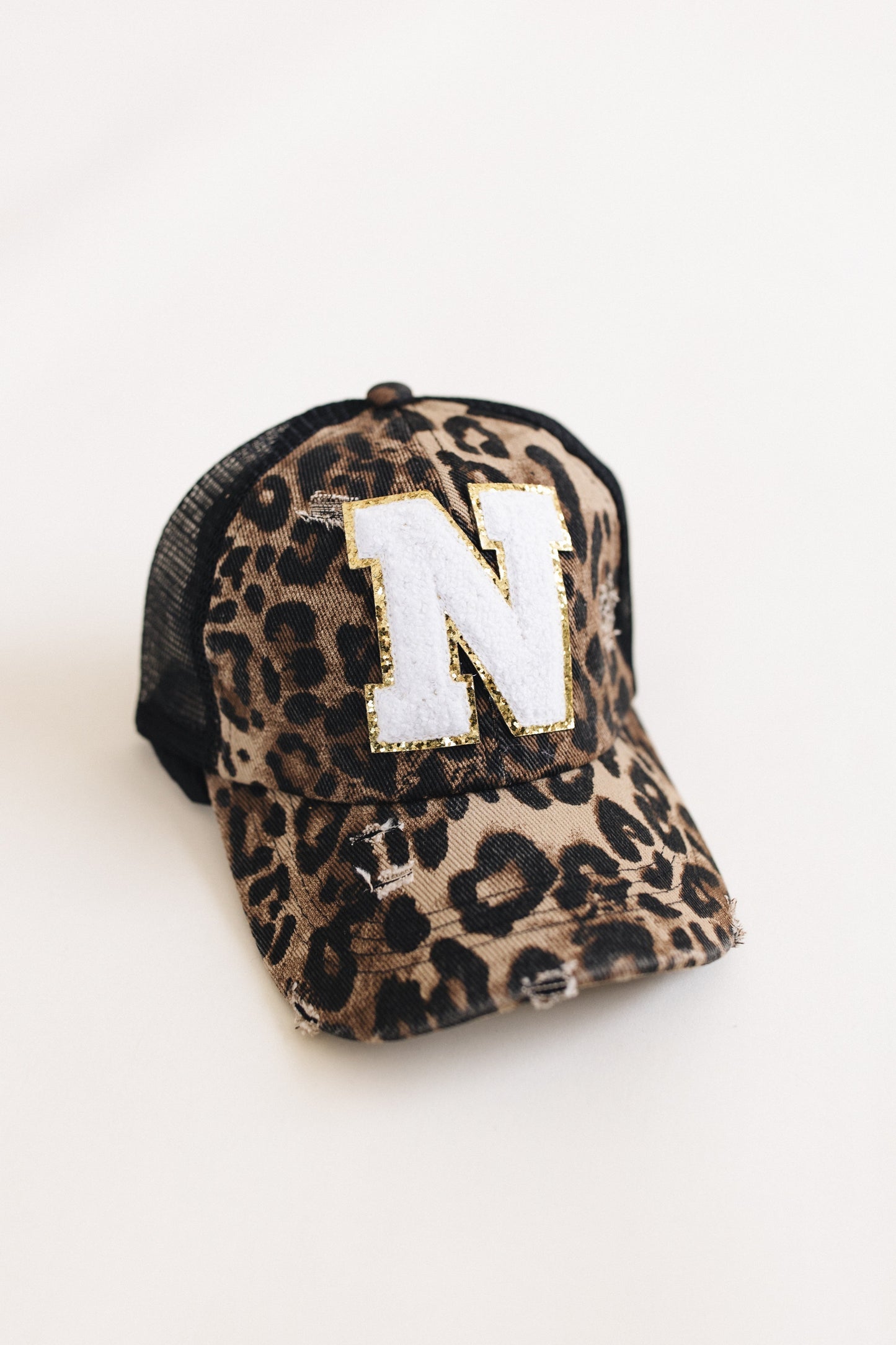 Distressed Initial Patch Baseball Hat *Final Sale*