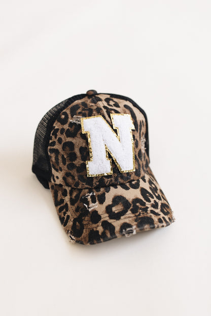Distressed Initial Patch Baseball Hat *Final Sale*