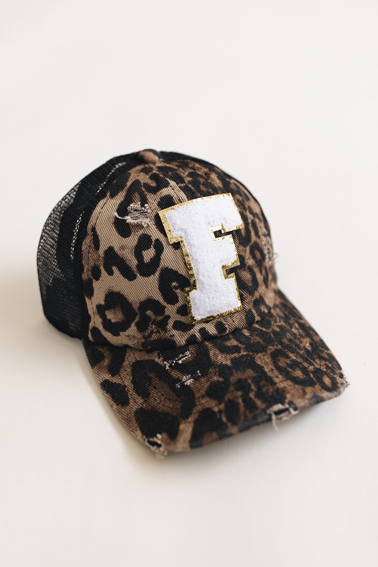 Distressed Initial Patch Baseball Hat *Final Sale*