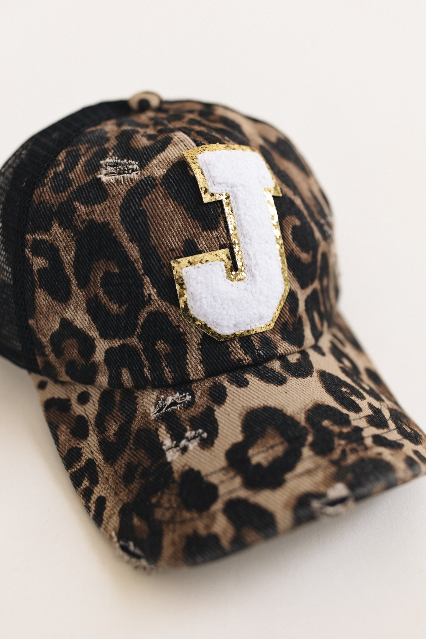 Distressed Initial Patch Baseball Hat *Final Sale*