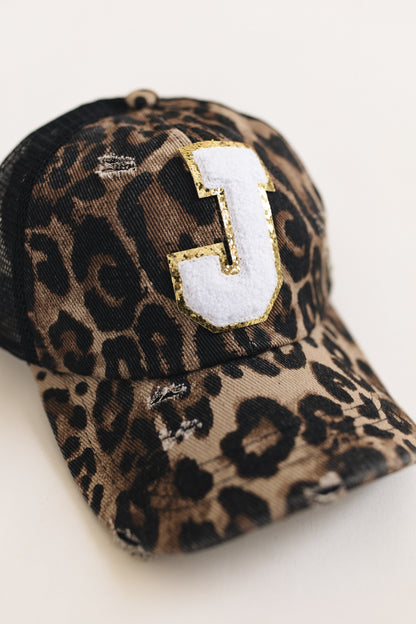 Distressed Initial Patch Baseball Hat *Final Sale*