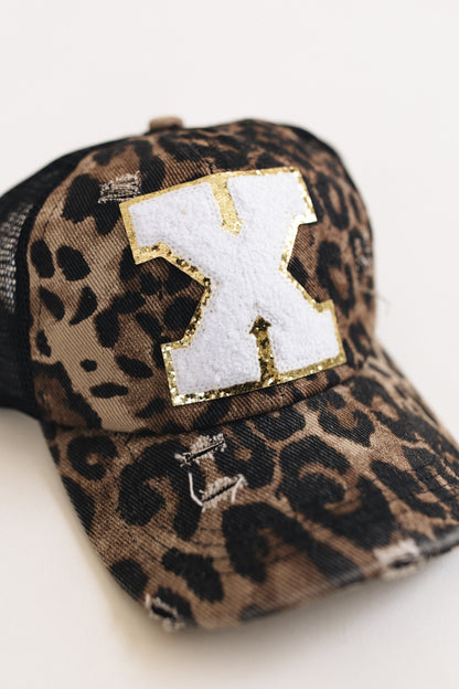 Distressed Initial Patch Baseball Hat *Final Sale*
