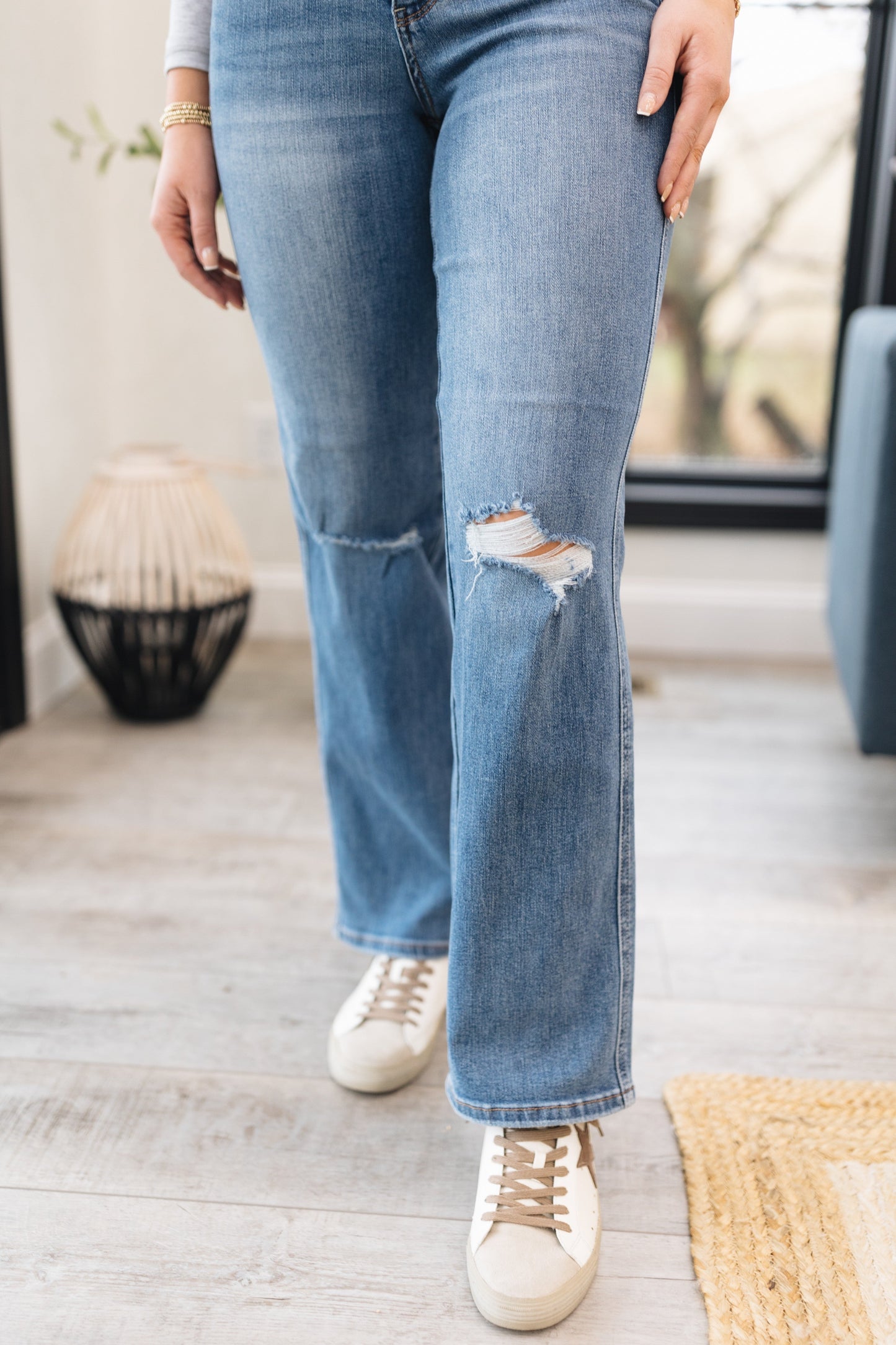 Judy Blue | Miley High Rise Tummy Control Straight Leg Jeans