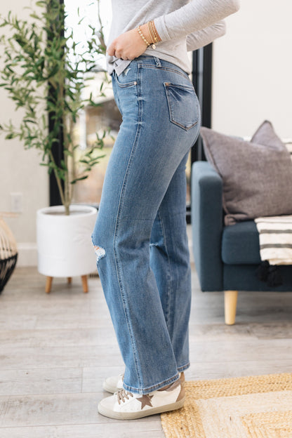 Judy Blue | Miley High Rise Tummy Control Straight Leg Jeans
