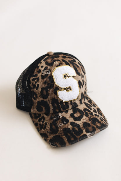 Distressed Initial Patch Baseball Hat *Final Sale*