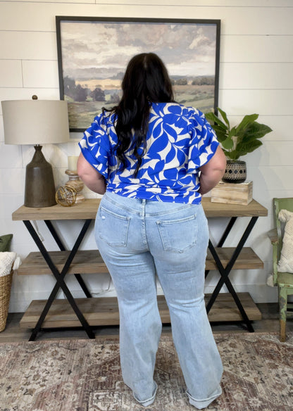 Risen Denim | Andrea Mid Rise Flare Jeans