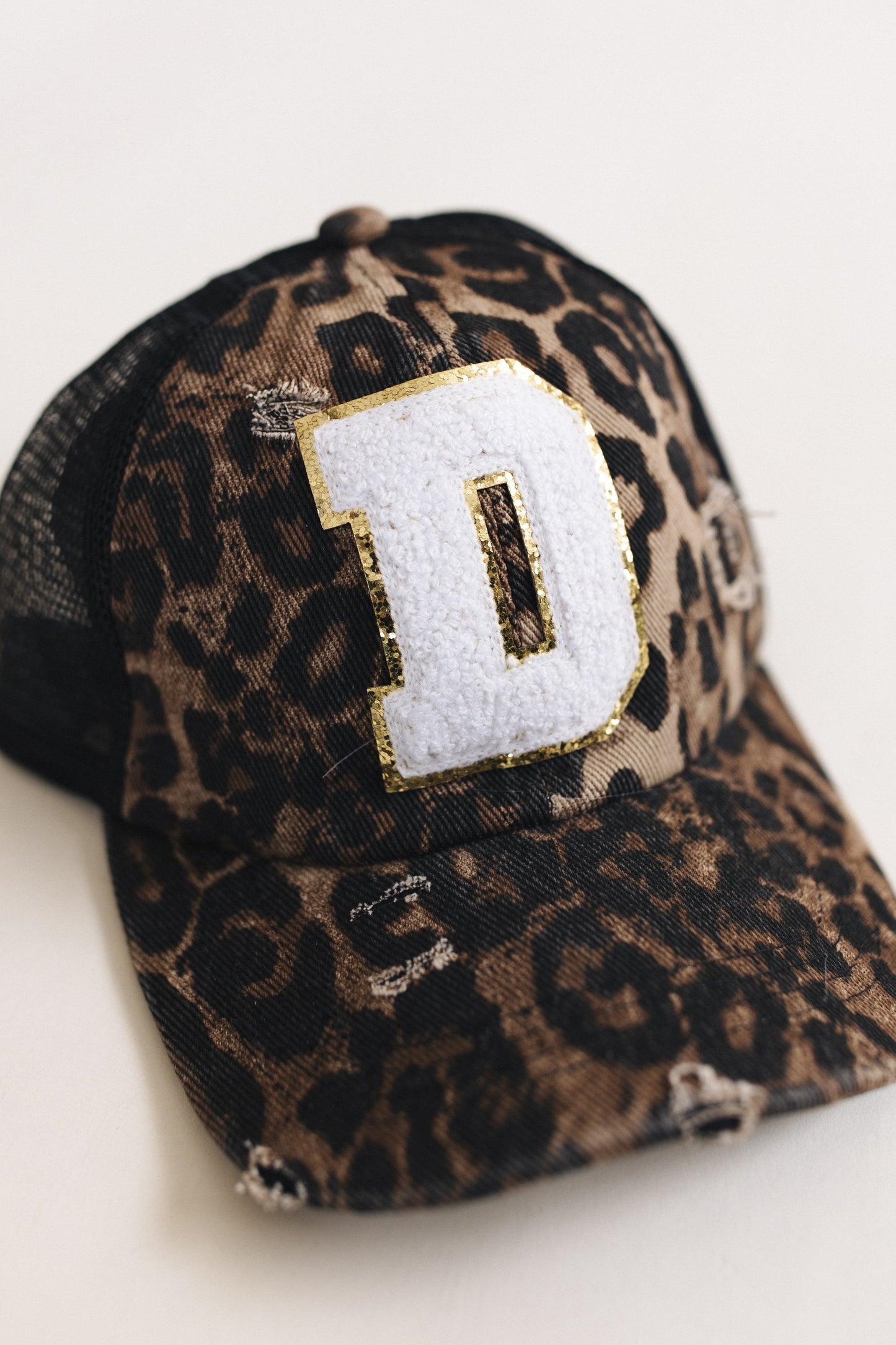 Distressed Initial Patch Baseball Hat *Final Sale*