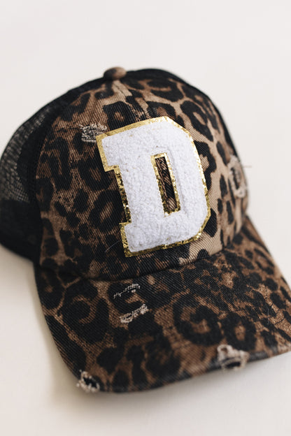 Distressed Initial Patch Baseball Hat *Final Sale*