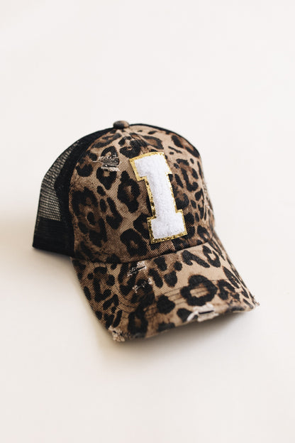 Distressed Initial Patch Baseball Hat *Final Sale*
